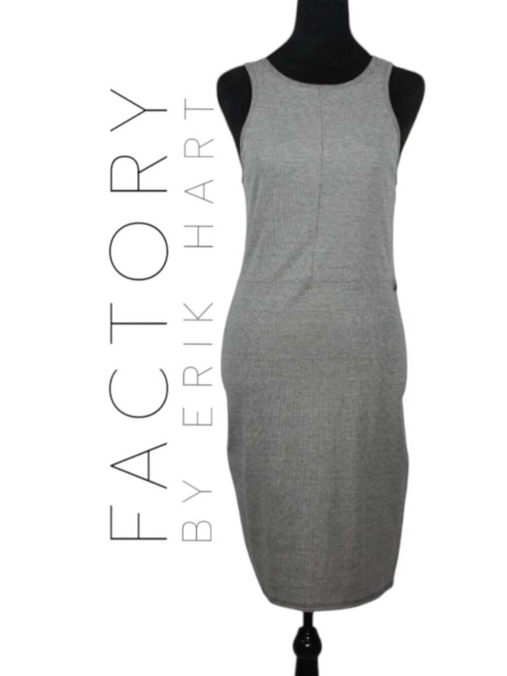 Factory by Erik Hart Grey Tank Top Dress Size Medium